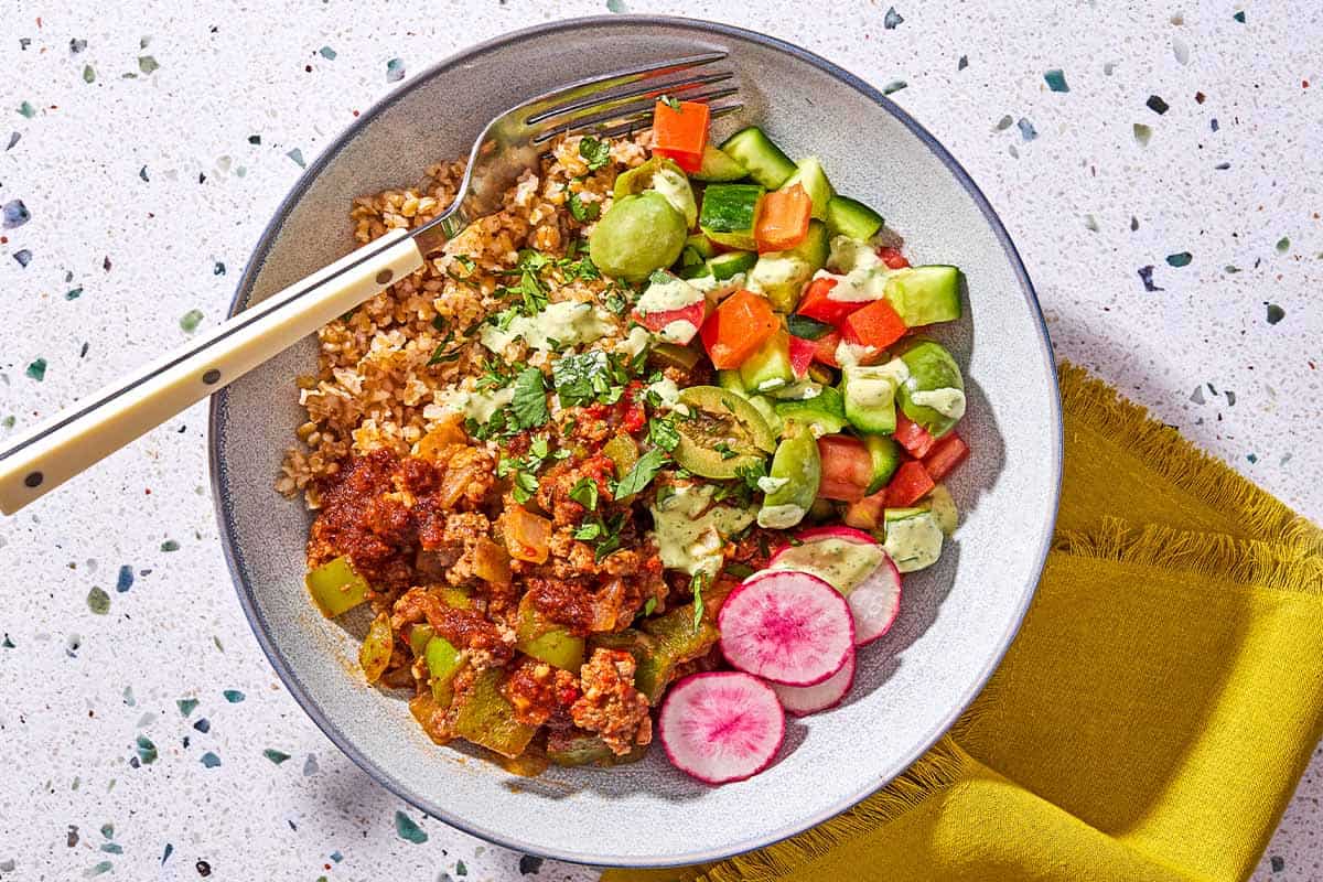 Mediterranean
Beef Bowl
