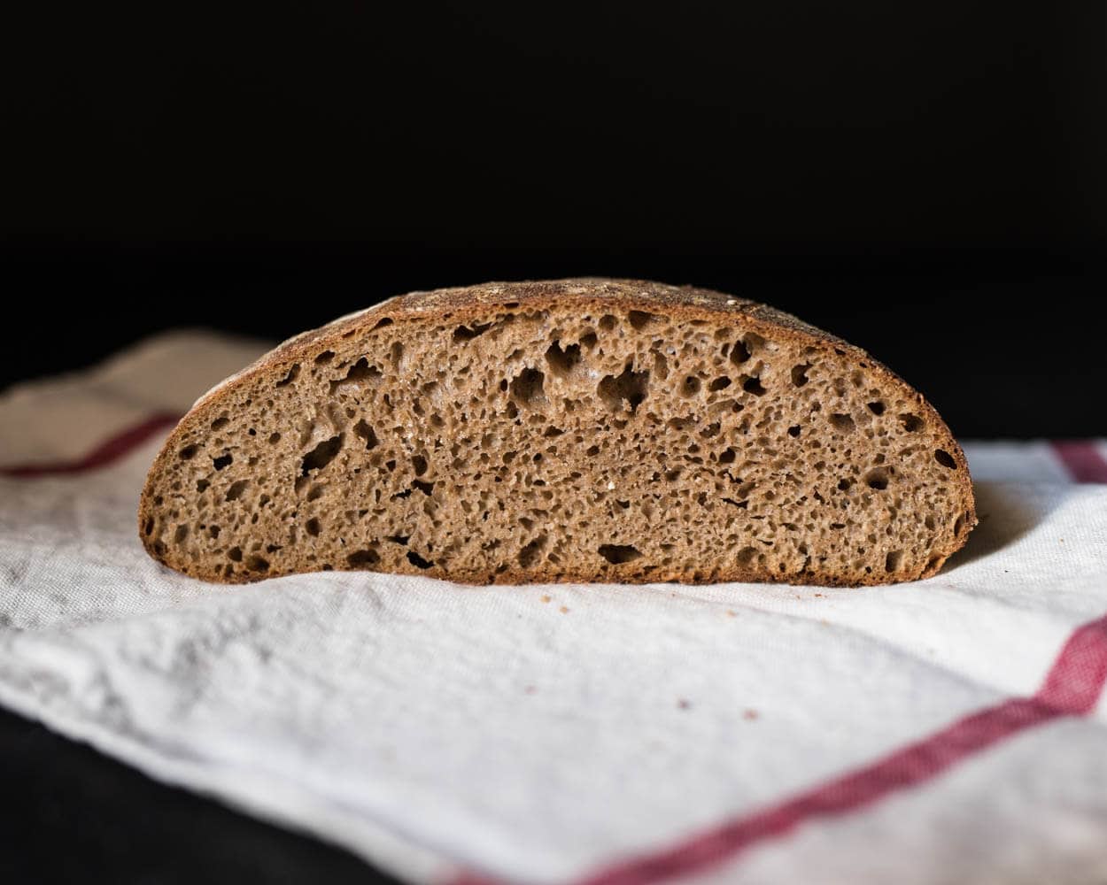 100%
Whole Wheat Sourdough Bread
